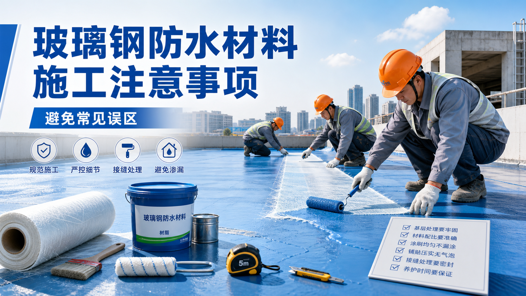 玻璃钢防水材料施工注意事项，避免常见误区 常德 版